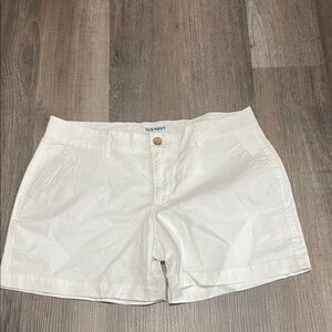 Old Navy White Women's Chino-Style Shorts
